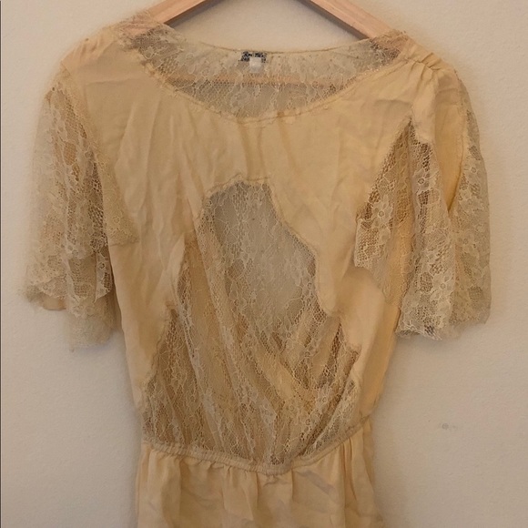 Foley+Corinna ivory silk top sz xs - Picture 2 of 5
